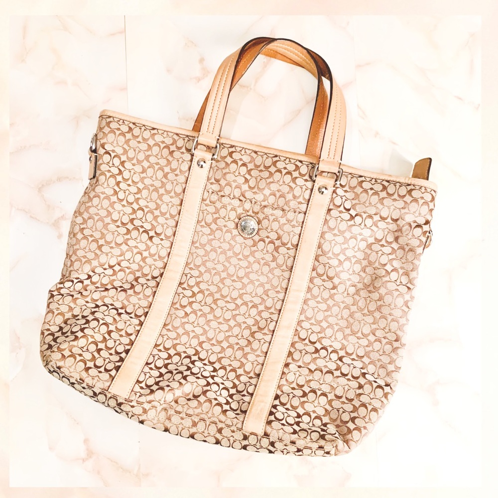 β¦οΈπ¦π’ππβ¦οΈ VTG coach large shoulder tote bag - Picture 1 of 16